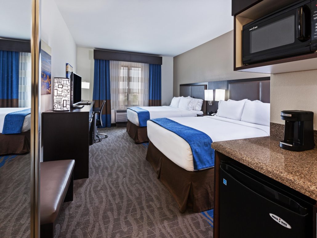 Holiday Inn Express room with two queen beds