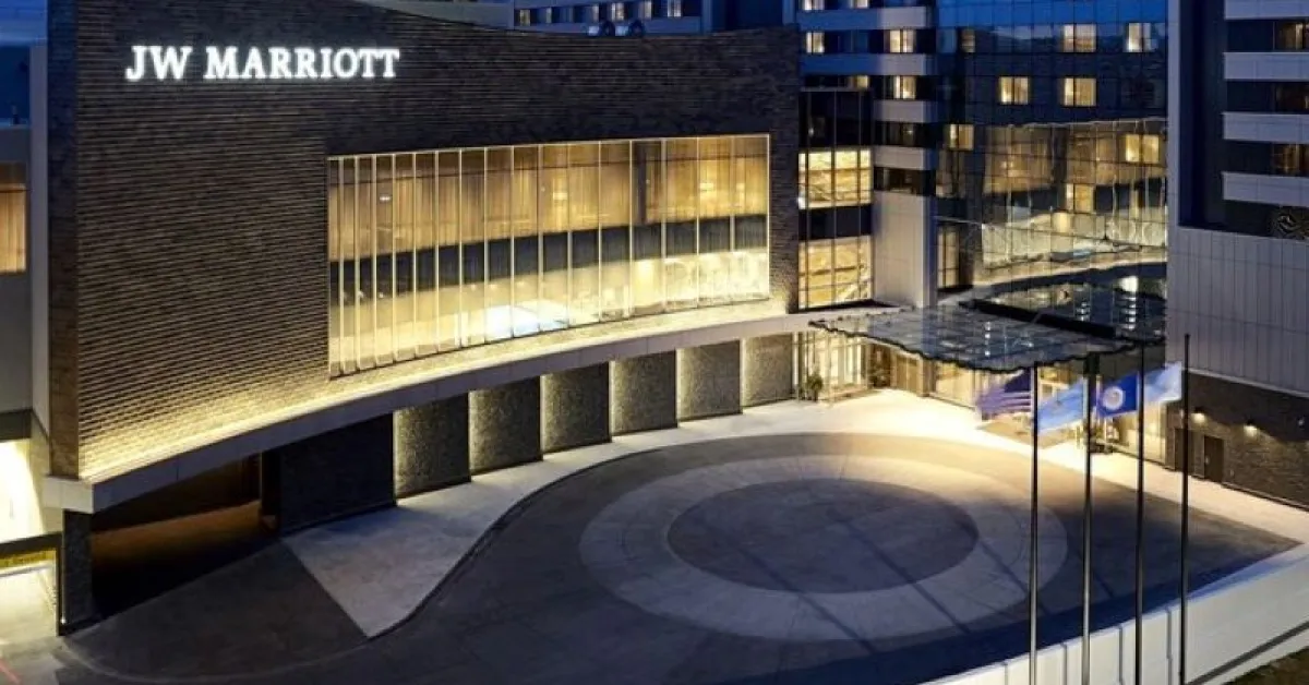 JW Marriott exterior entrance