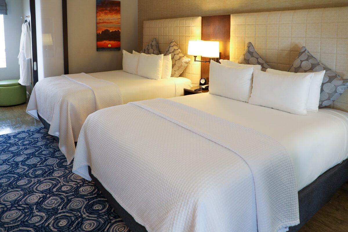 Almond Tree Inn hotel room double bed